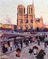 Maximilien Luce The Quai Saint-Michel and Notre-Dame oil painting picture